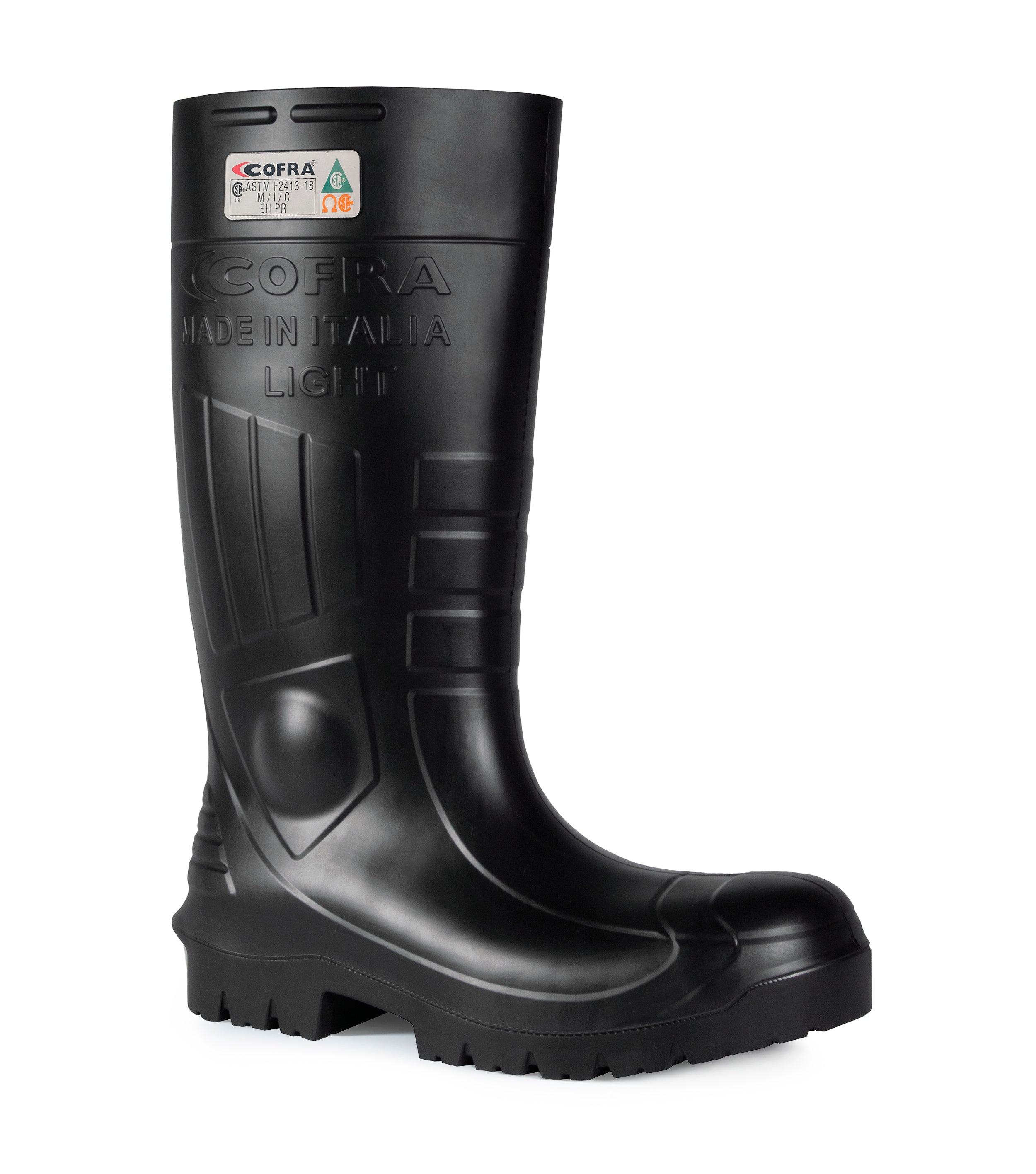 Light, Black | Waterproof 16''metal-free PU work boots