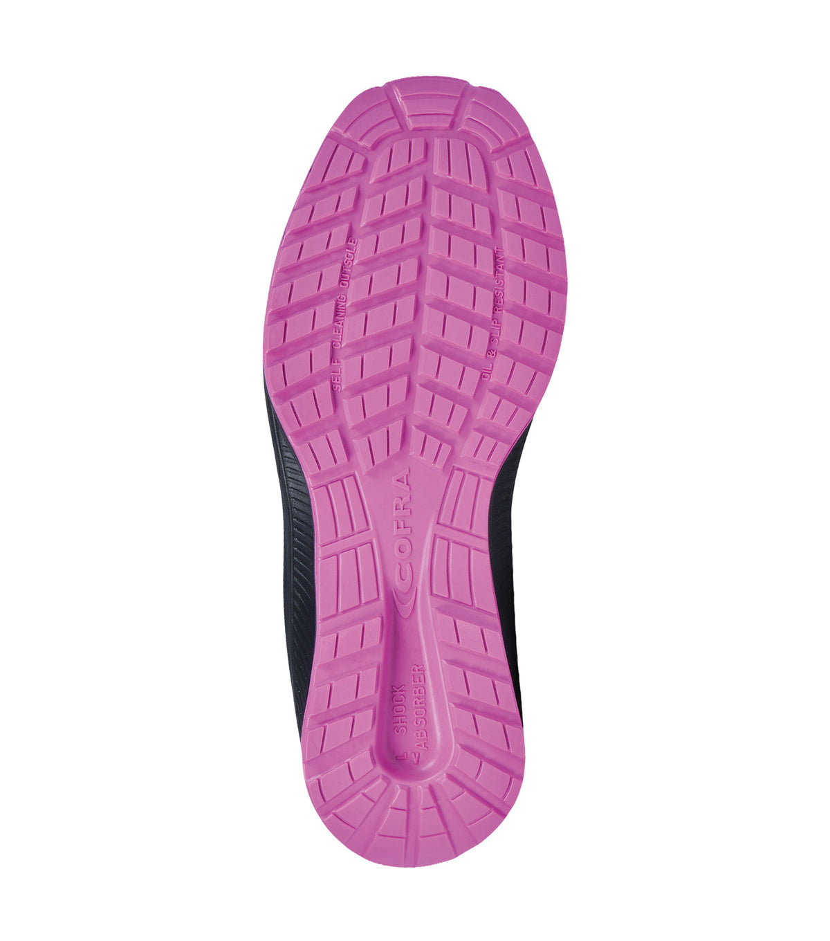 Atena SD, Noir et Rose | Souliers de travail athlétiques