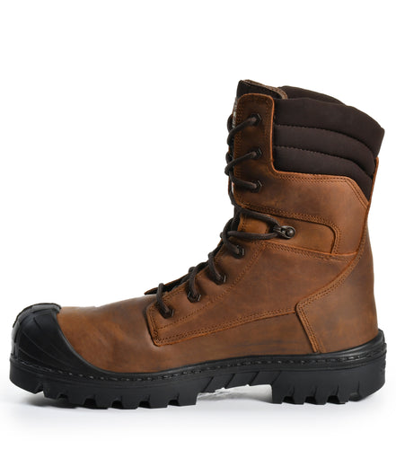 Houston, Brown | Metal Free 9" Leather Work Boots