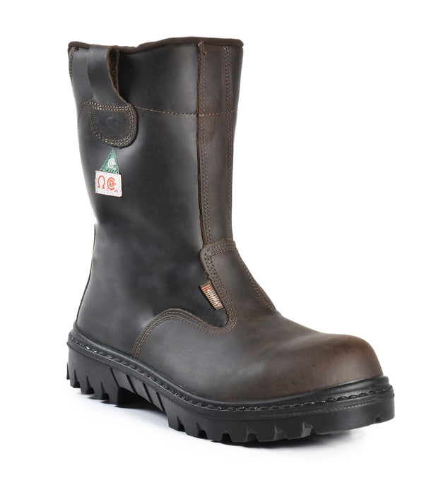 Roughneck, Brun | Botte de travail hydrofuge 9'' en cuir nubuck sans m