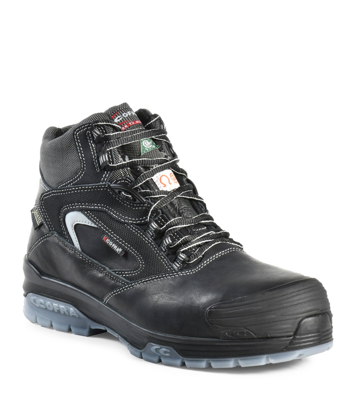 New Valzer, Noir | Bottes de travail 6'' en cuir | Membrane Gore-Tex