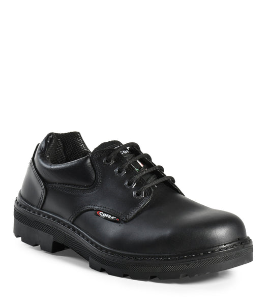 Small, Black | Leather Work Shoes