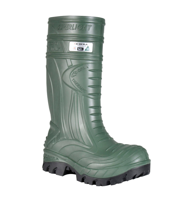 Thermic, Vert | Bottes de travail isolées | Protection métatarsienne