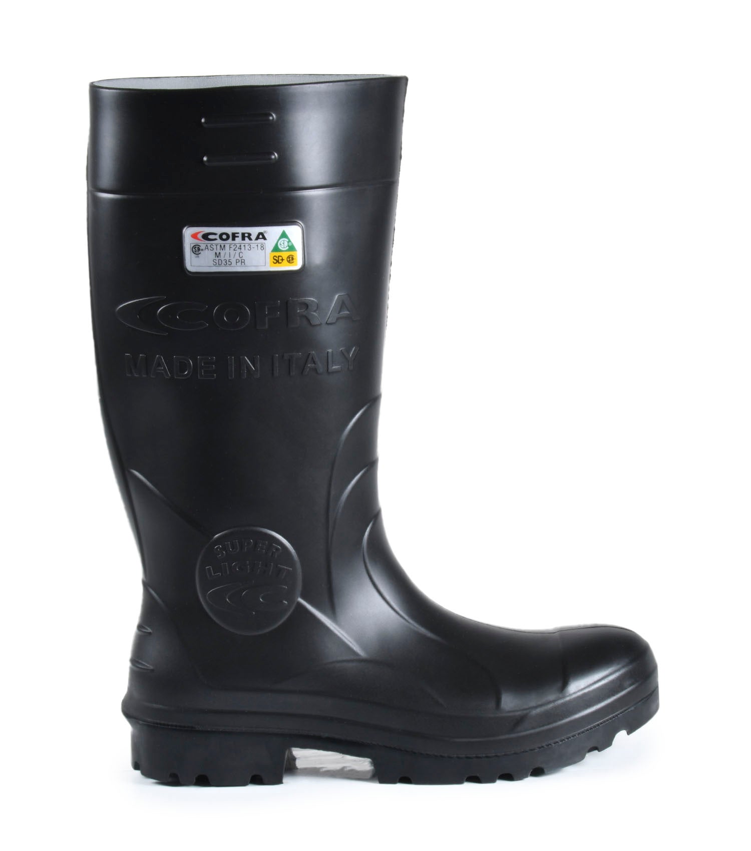 New Tanker SD+, Noir | Bottes imperméables de travail 16’’ en PU | SD+