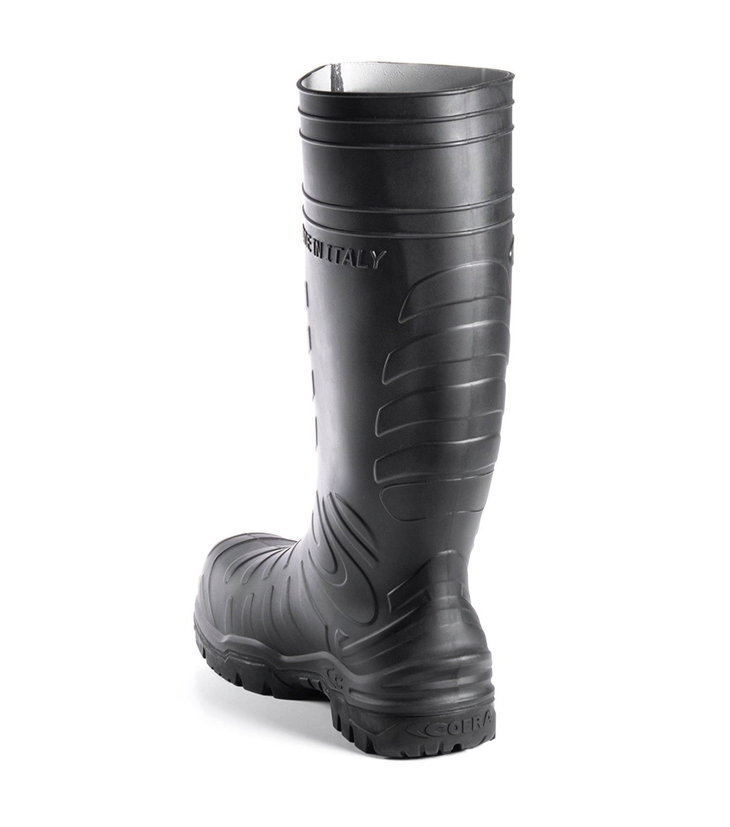 Safest, Noir | Bottes imperméables de travail 15" sans métal en PU